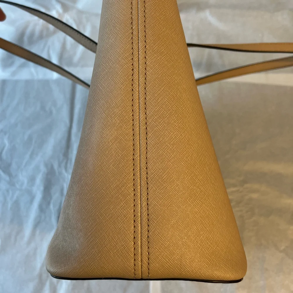 Michael Kors Large Jet Set Saffiano Leather Tote Handbag‎ Purse Top Zip - Picture 11 of 13